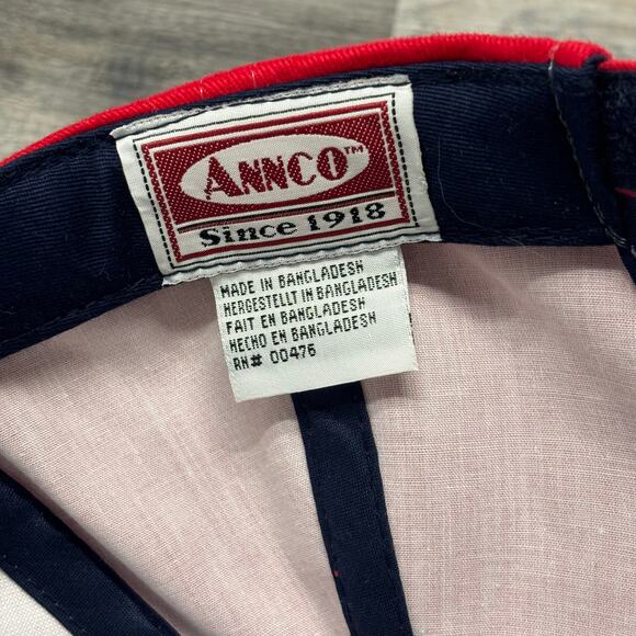 Vintage Y2K Annco MiLB Toledo Mud Hens‎ Blue Red OSFA Strapback Hat Baseball Cap - Picture 6 of 9